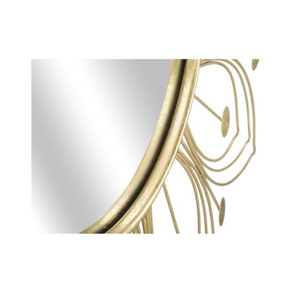 Lustro wiszące w ramie w złotej barwie Mauro Ferretti Glam, ⌀ 80 cm-image-1