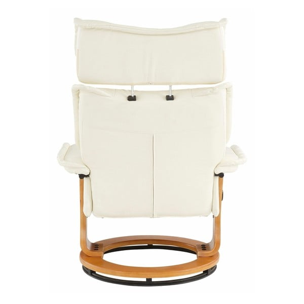 Kremowy fotel z podnóżkiem Støraa Roubaix-image-3