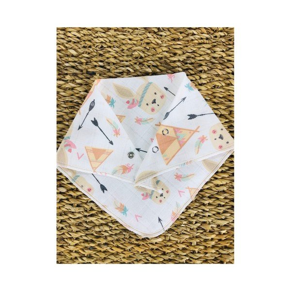 Białe muślinowe śliniaki zestaw 4 szt. Mila – Lydia&Co-image-2