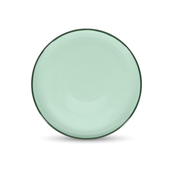 Zielony kamionkowy talerz ø 26 cm Duo – ONA