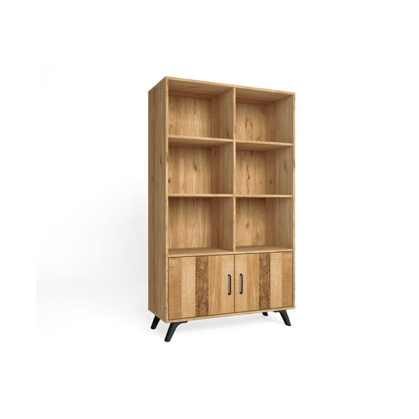 Regał w dekorze dębu 92x160 cm Nordic – Marckeric-image-2