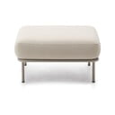 Beżowy podnóżek z materiału bouclé Aurum – Kave Home