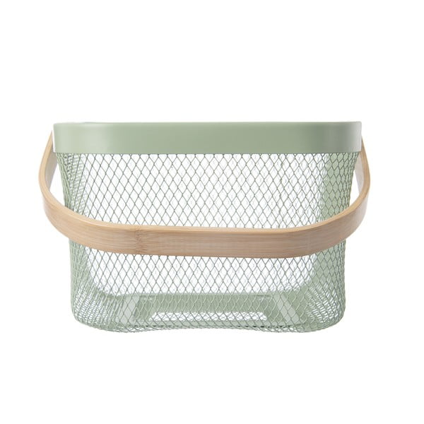 Metalowy koszyk druciany 24,5x24,5x30 cm Greenish – Orion-image-2