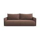 Różowa rozkładana/ze schowkiem sofa 216 cm Nanea – Makamii
