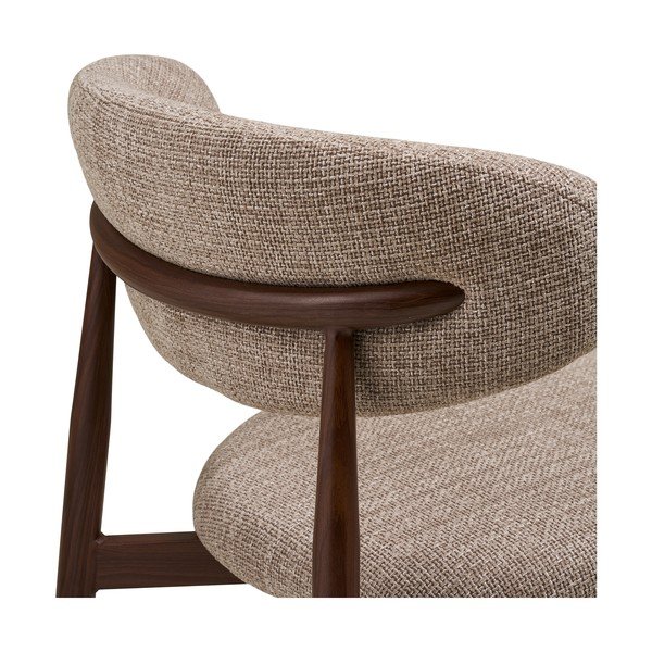 Beżowe/ciemnobrązowe tapicerowane krzesło Levanto – House Nordic-image-4