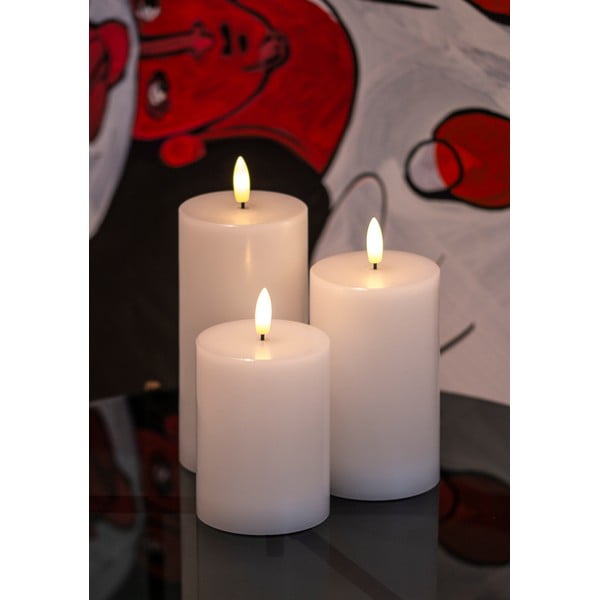 Świeczki LED zestaw 3 szt. (wysokość 15 cm) Sille Exclusive – Sirius-image-3