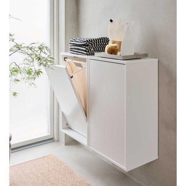 Biały ścienny kosz na pranie Laundry Box – ReCollector-image-1