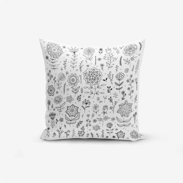 Poszewka na poduszkę z domieszką bawełny Minimalist Cushion Covers Flower, 45x45 cm