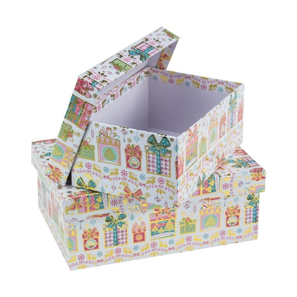 Zestaw 2 kwadratowych pudełek kartonowych Unimasa Gift, 23 x 16 cm