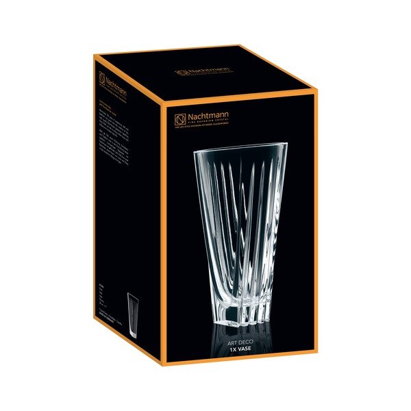 Wazon ze szkła kryształowego Nachtmann Art Deco, wysokość 28 cm-image-3