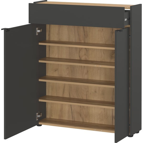 Antracytowa szafka 82x102x22 cm Ameca – Germania-image-2