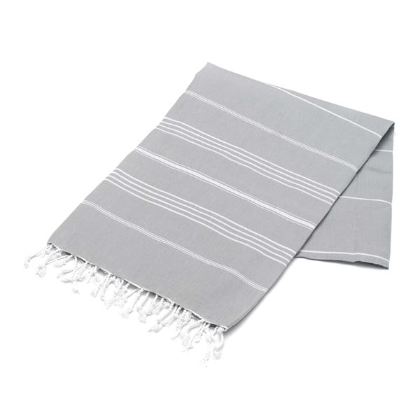 Ręcznik hammam American Stripes Grey, 100x180 cm
