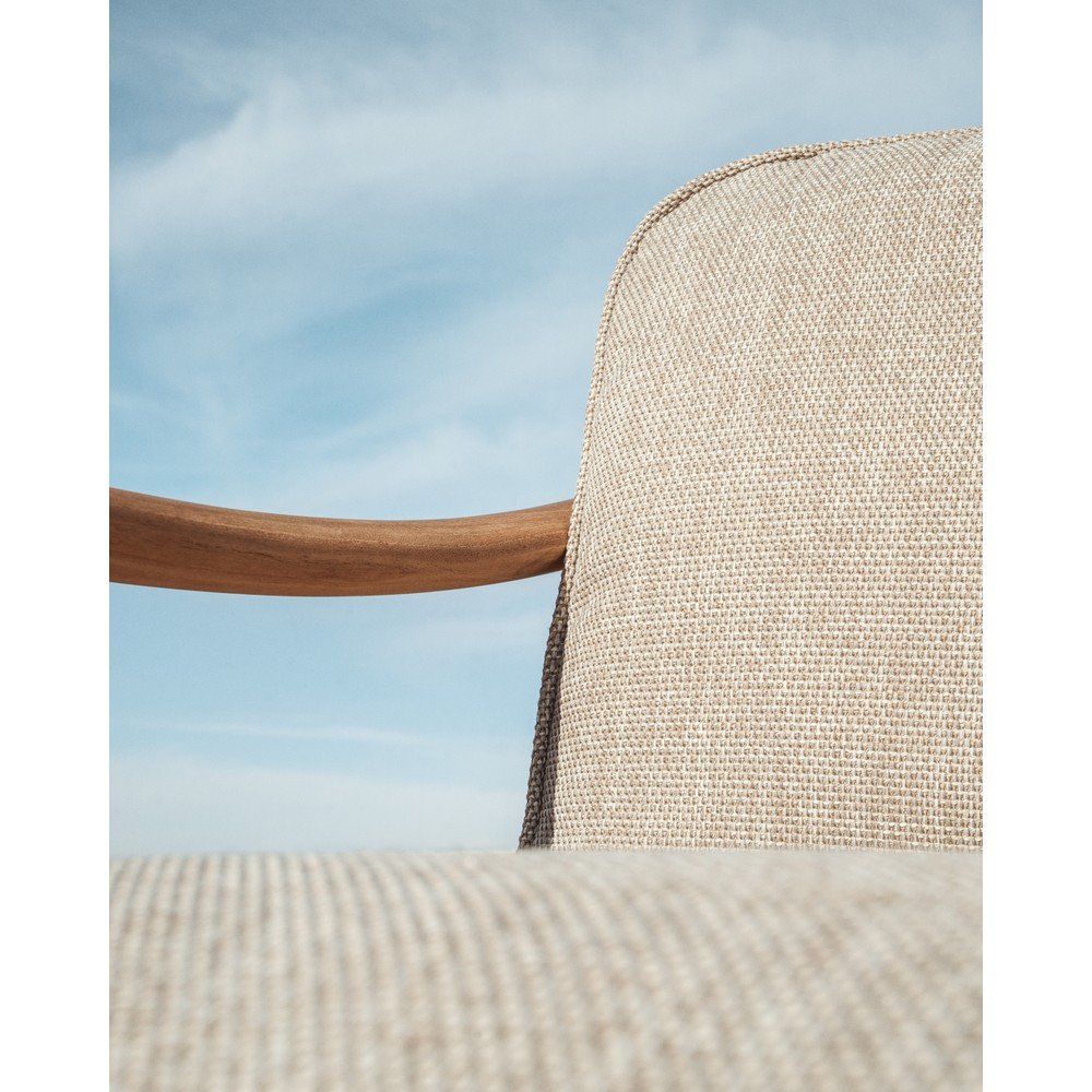 Beżowa/w naturalnym kolorze tapicerowana sofa ogrodowa Elunda – Kave Home (zdjęcie 8)