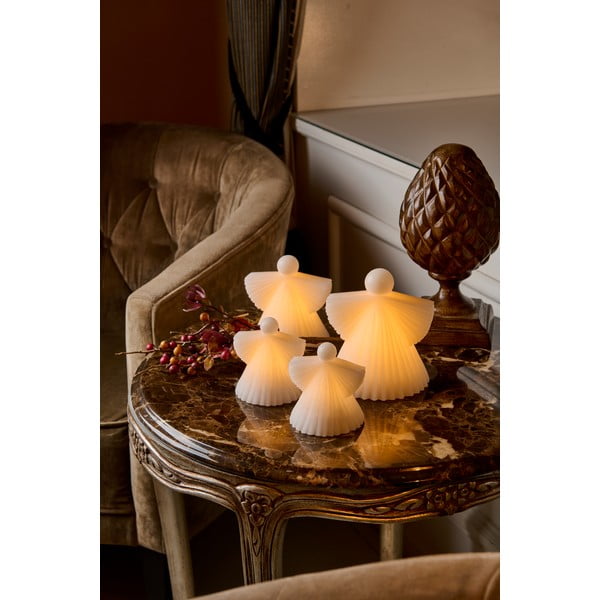 Białe dekoracje świetlne zestaw 2 szt. ø 9 cm Asta – Sirius-image-3