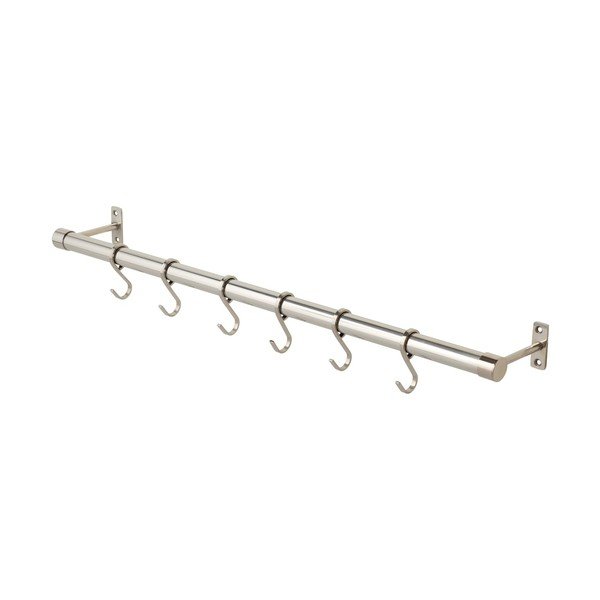 Wieszak ścienny ze stali nierdzewnej w kolorze matowego srebra 70 cm Hang-It – Mette Ditmer Denmark