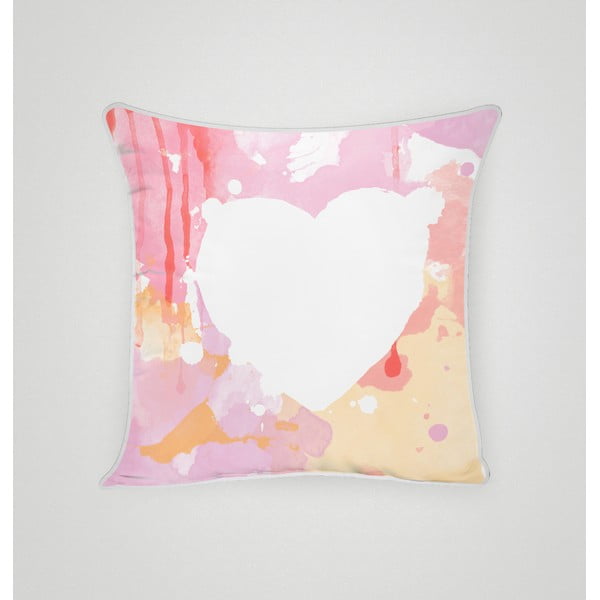 Poszewka na poduszkę Pink Heart II, 45x45 cm