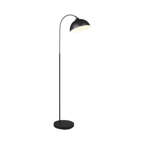 Czarna lampa stojąca z metalowym kloszem (wysokość 170 cm) Sierra – Trio