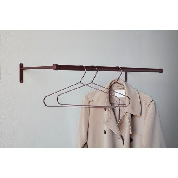 Bordowy wieszak ścienny ze stali nierdzewnej 90 cm Hang-It – Mette Ditmer Denmark-image-2