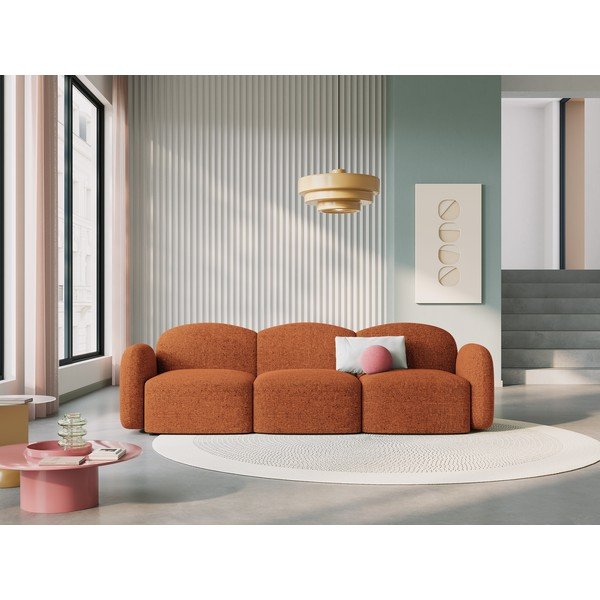 Pomarańczowa sofa 272 cm Blair – Micadoni Home-image-1