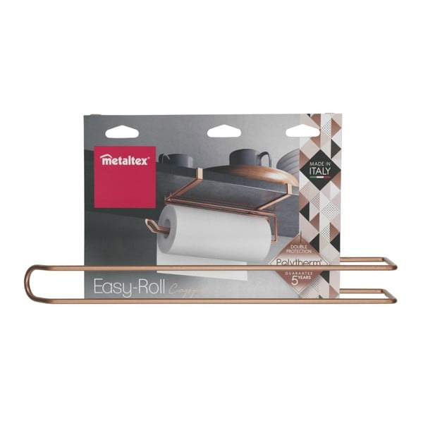 Uchwyt na ręczniki papierowe w kolorze miedzi Metaltex-image-3