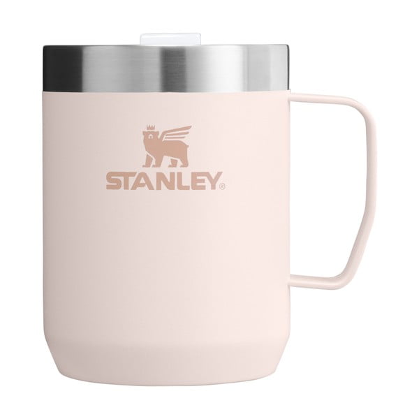 Jasnoróżowy kubek termiczny ze stali nierdzewnej 230 ml Stay-Hot Camp Mug Rose Quartz – Stanley