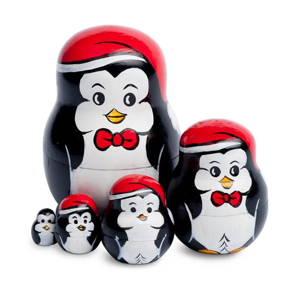 Zestaw 5 dekoracji Penguin