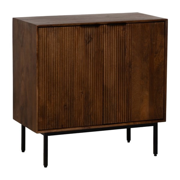 Brązowa szafka z litego drewna mango 80x80x40 cm Sagara – Ixia