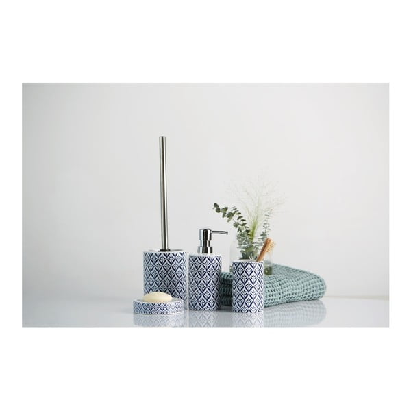 Niebieski ceramiczny dozownik do mydła Wenko Lorca-image-2