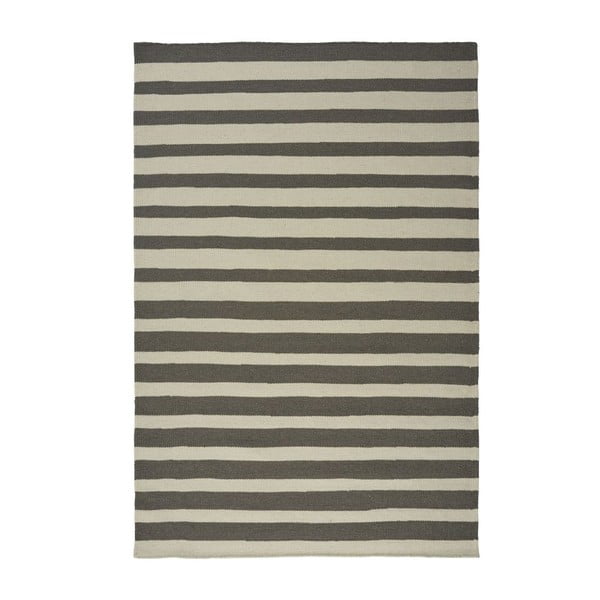 Wełniany dywan Toya Black, 160x230 cm