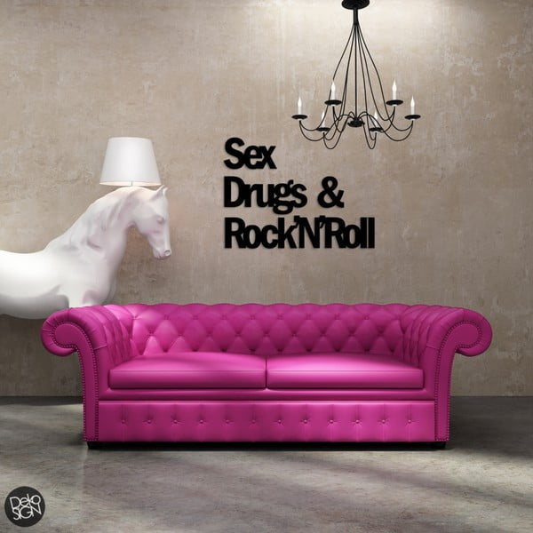 Naklejka na ścianę Dekosign Sex Drugs And Rock'n'roll