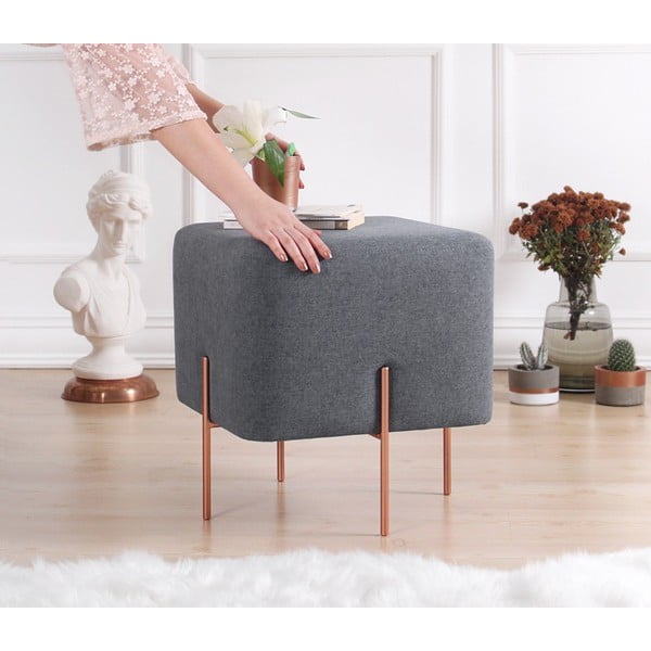 Ciemnoszary puf Copper – Artie-image-2