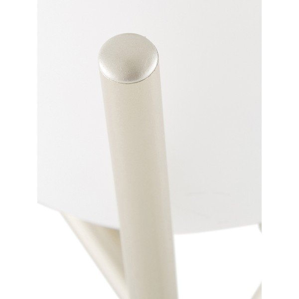 Biała lampa stołowa ze szklanym abażurem Westwing Collection Erik, wys. 33 cm-image-1