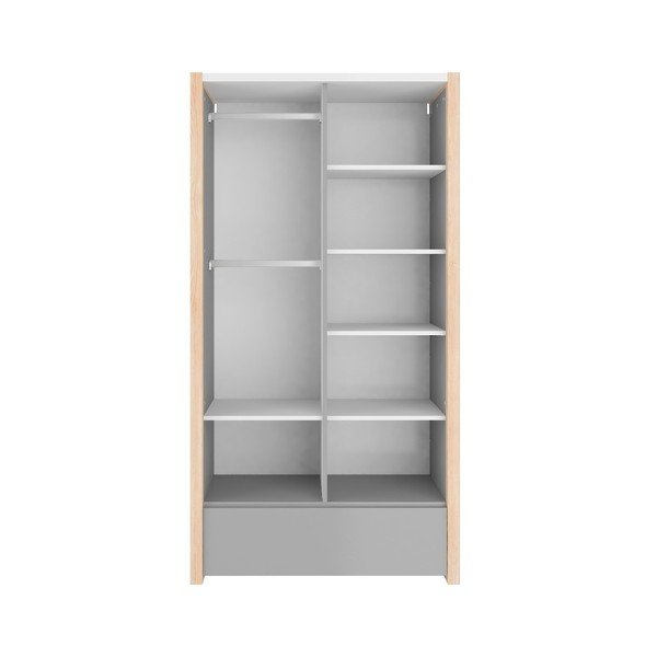 Szara szafa 2-drzwiowa BELLAMY Pinette-image-3