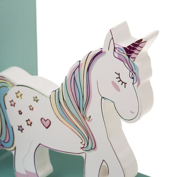 Zestaw 4 podpórek do książek w kształcie jednorożca Unimasa-image-2