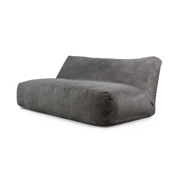 Ciemnoszary sztruksowy worek do siedzenia Sofa Tube 190 – SLOWDOWN