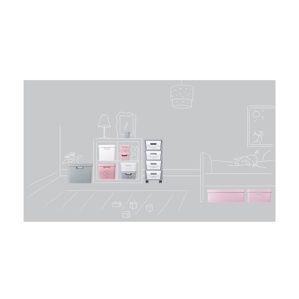 Biało-szary plastikowy regał na kółkach 29,5x65,5 cm Infinity – Curver-image-3