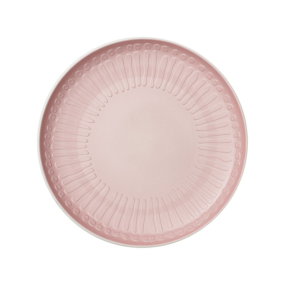 Biało-różowy porcelanowy talerz Villeroy & Boch Blossom, ⌀ 24 cm
