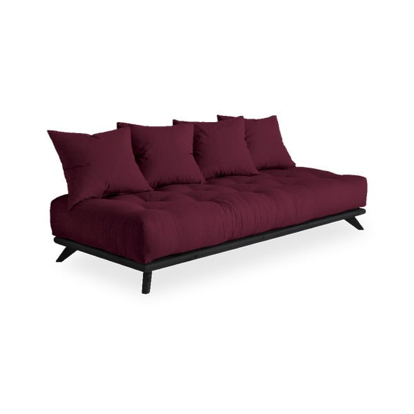 Sofa z ciemnoczerwonym obiciem Karup Design Black/Bordeaux-image-1