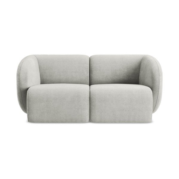 Jasnoszara sofa z tkaniny szenilowej 174 cm Lani – Makamii