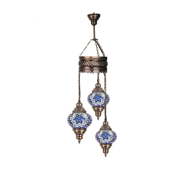 Potrójna szklana lampa wisząca Homemania Fudżajra, ⌀ 13 cm