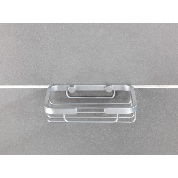 Ścienna mydelniczka w kolorze srebra Wenko Gomo-image-1