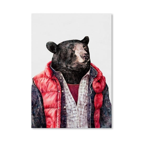 Plakat "Black Bear", 42x60 cm