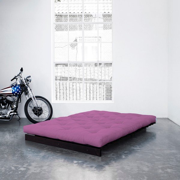 Sofa rozkładana Karup Roots Wenge/Taffy Pink-image-1