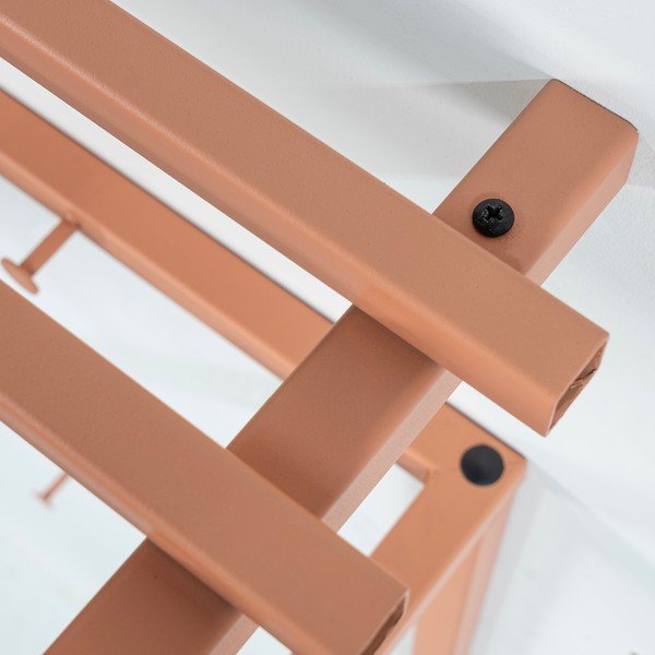 Łososiowy metalowy wieszak ścienny z półką 76 cm Rizzoli – Spinder Design-image-4