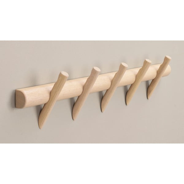 Naturalny wieszak ścienny z litego drewna dębowego Hillmond – Rowico-image-3