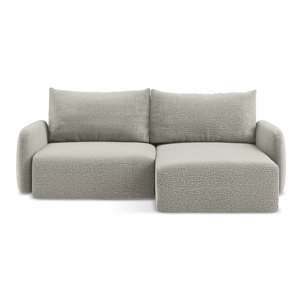 Jasnoszary rozkładany/ze schowkiem narożnik (prawostronny) Kalena – Makamii