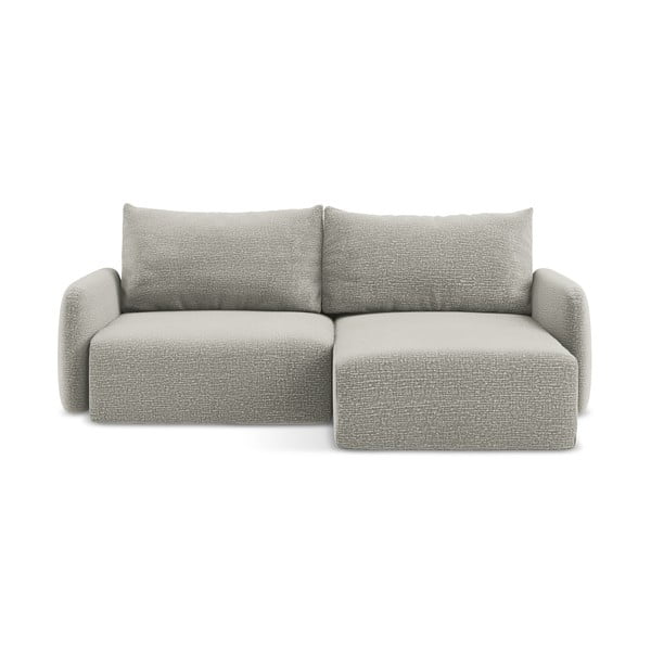 Jasnoszary rozkładany/ze schowkiem narożnik (prawostronny) Kalena – Makamii