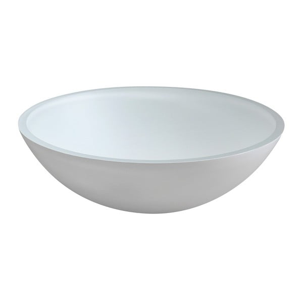 Biała szklana okrągła umywalka ø 42 cm Telica – Sapho-image-3