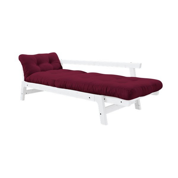 Sofa rozkładana Karup Design Step White/Light Bordeaux-image-3