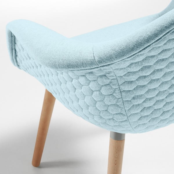 Błękitny fotel La Forma Kenna-image-3